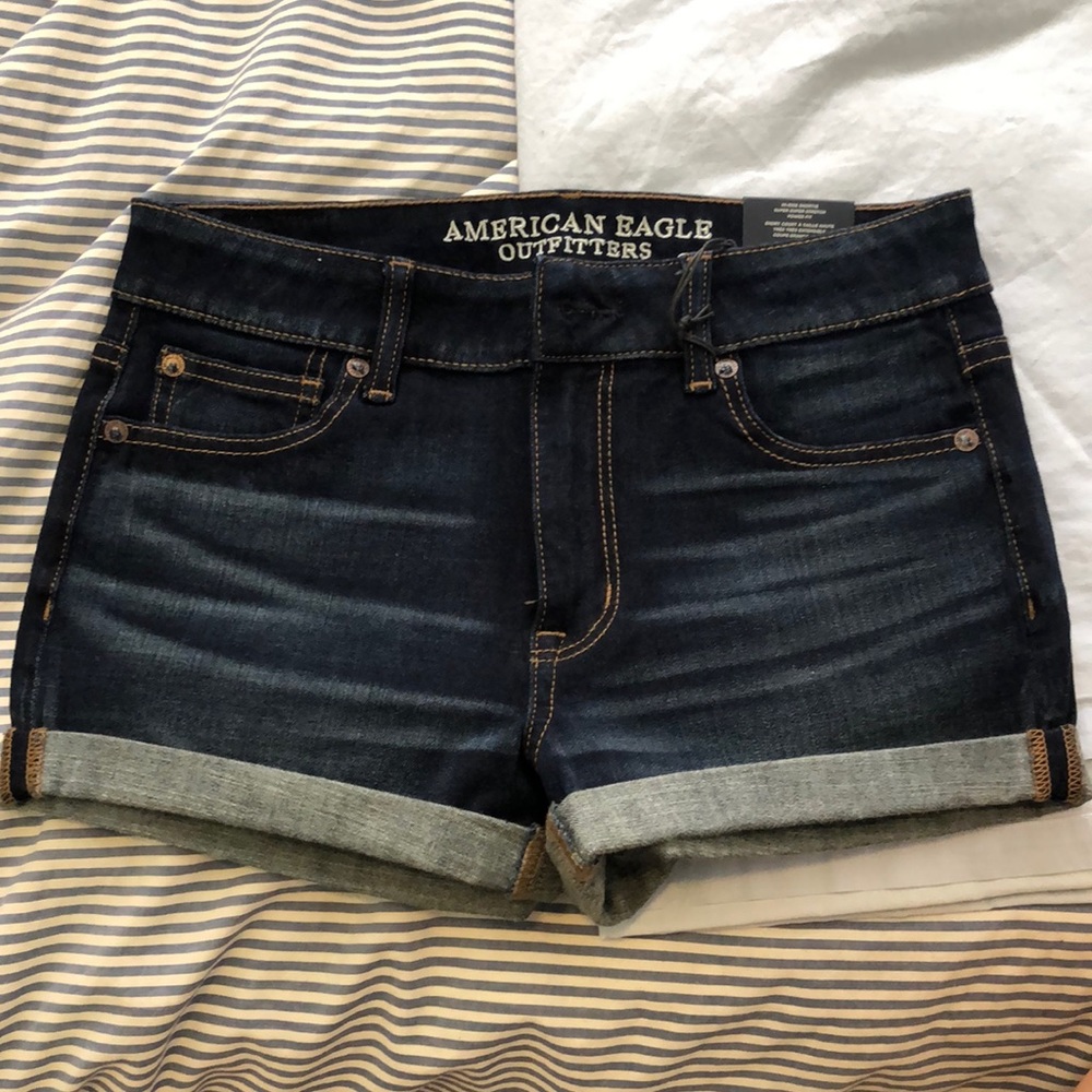 NWT American Eagle Hi-Rise Shortie Shorts